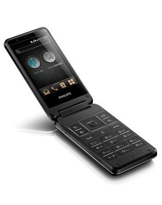 飞利浦Philips手机专场T939 黑色+铂银 TD/GSM 双大屏翻盖商务智能手机-唯品会手机版